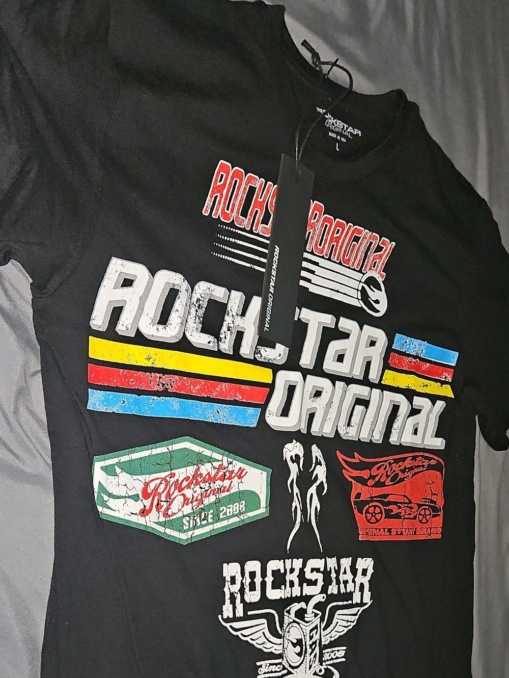Rockstar Original Black Graphic Short-Sleeve Tee
